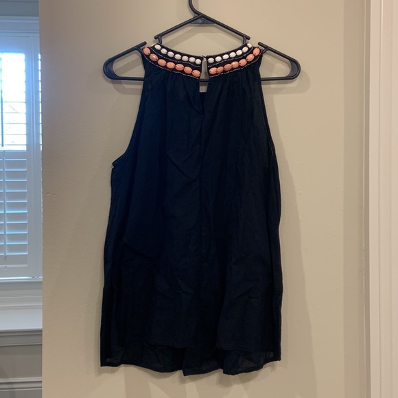 Sabine black beaded top- medium - Picture 4 of 5